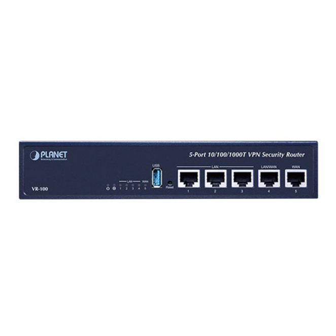 PLANET VR-100 router Gigabit Ethernet Azul