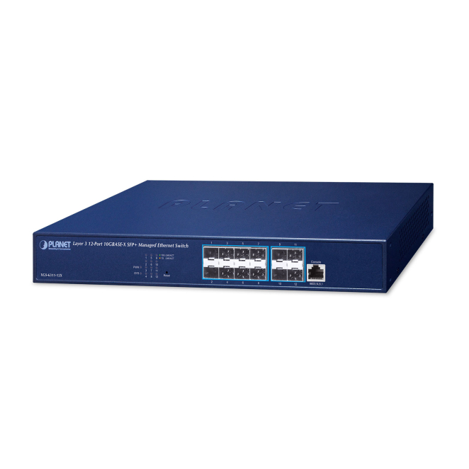PLANET XGS-6311-12X switch Gestionado L3 1U Azul