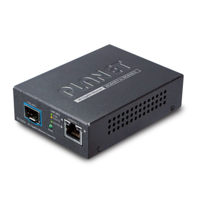 PLANET XT-705A convertidor de medio 10000 Mbit/s Multimodo, Monomodo