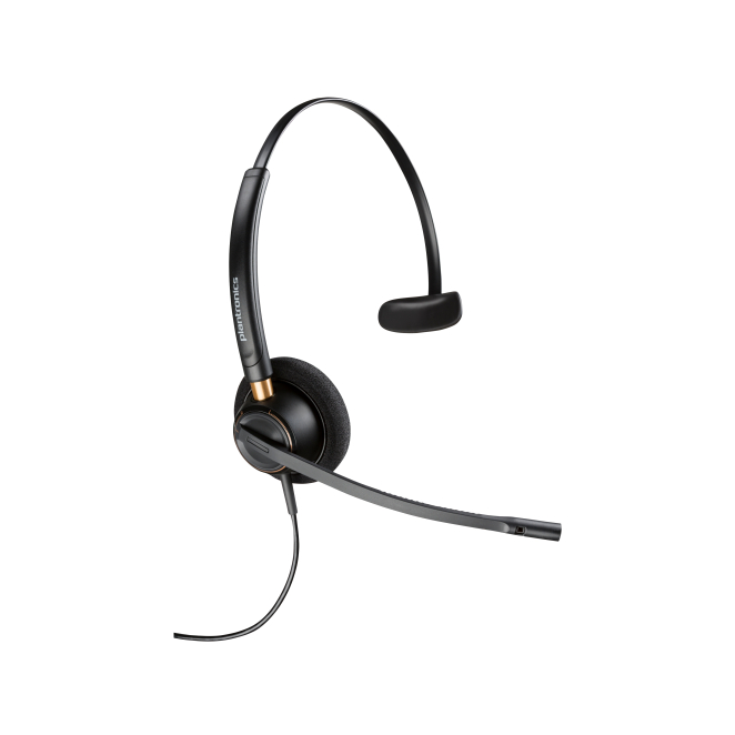 Poly Auriculares digitales monoaurales EncorePro 510D con desconexión rápida TAA