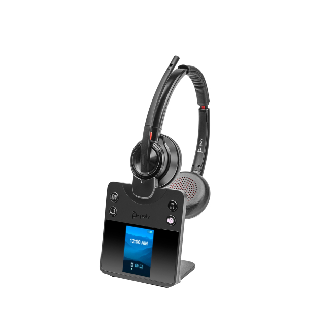 Poly Auriculares estéreo Savi 8420 Office con certificación Microsoft Teams DECT 1880-1900 MHz