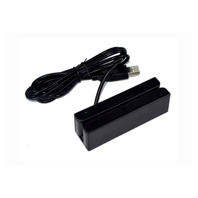 Premier BM-90 lector de tarjeta magnética USB Negro