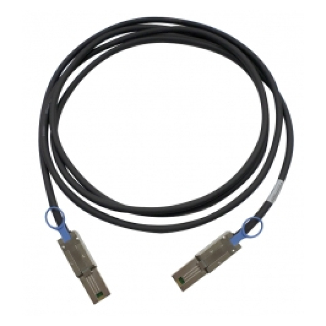 QNAP CAB-SAS20M-8088 cable Serial Attached SCSI (SAS) 2 m Negro