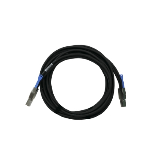 QNAP CAB-SAS30M-8644 cable Serial Attached SCSI (SAS) 3 m Negro, Metálico