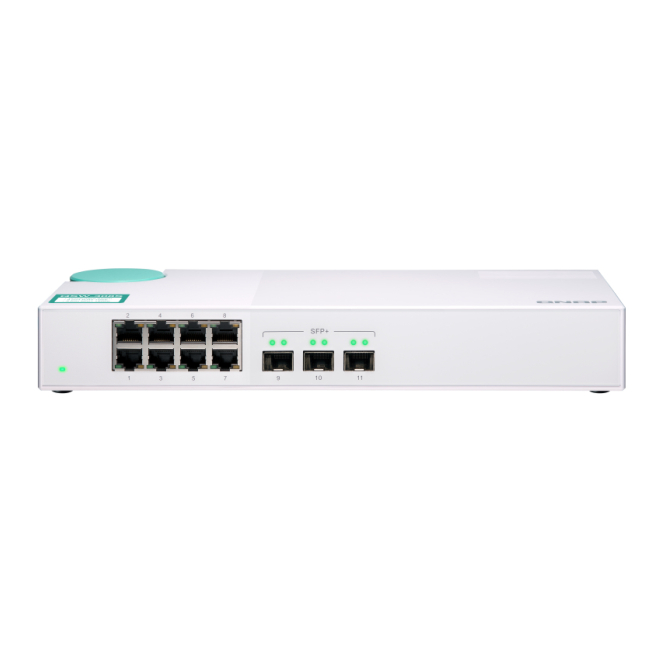 QNAP QSW-308S switch No administrado Gigabit Ethernet (10/100/1000) Blanco