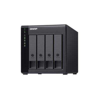 QNAP TL-D400S caja para disco duro externo Carcasa de disco duro/SSD Negro, Gris 2.5/3.5″