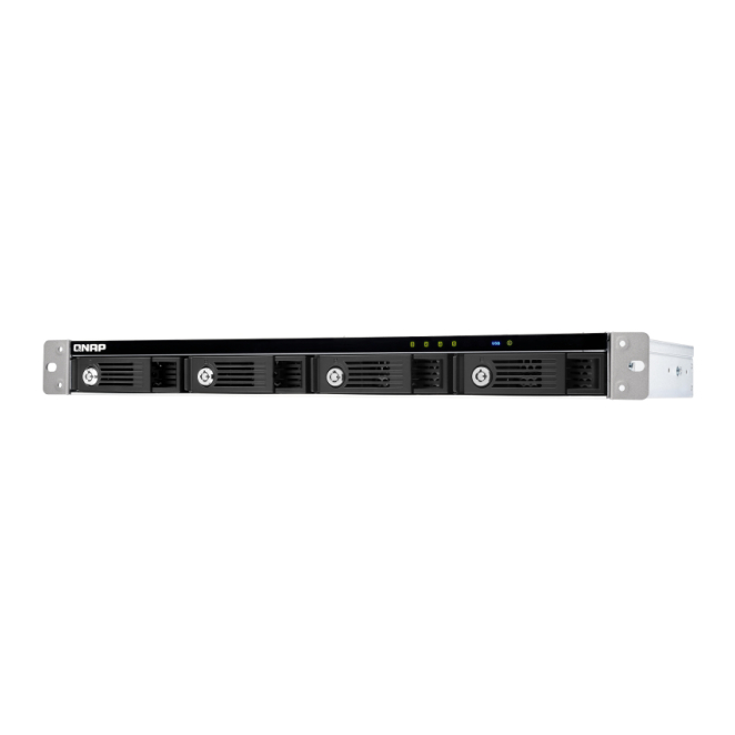 QNAP TR-004U caja para disco duro externo Carcasa de disco duro/SSD Negro, Gris 2.5/3.5″
