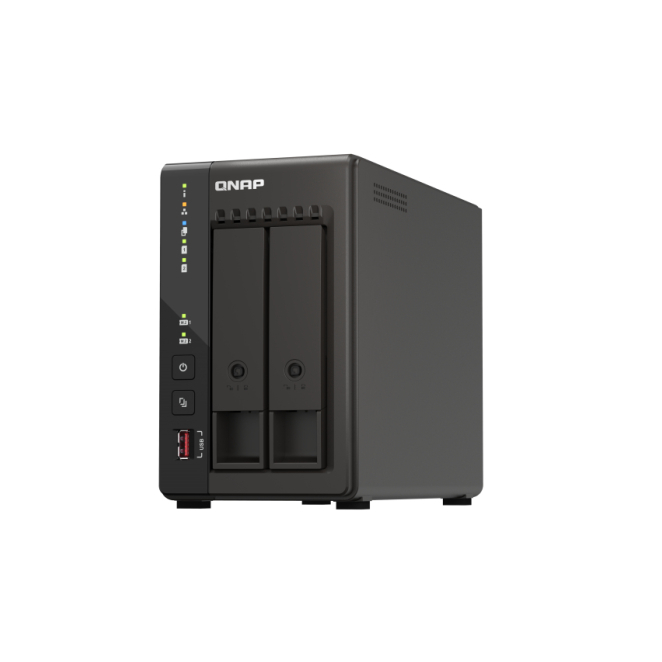 QNAP TS-253E NAS Torre Intel® Celeron® J6412 8 GB 0 TB QNAP QTS Negro