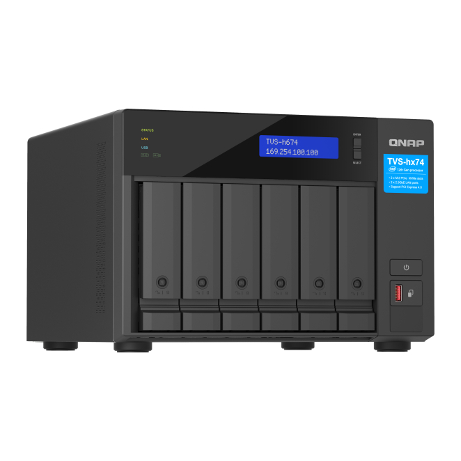 QNAP TVS-H674 interfaz de usuario