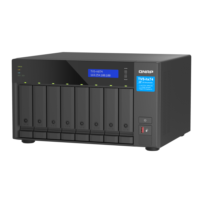 QNAP TVS-H874T-I7-32G NAS de alto rendimiento con QNAP QTS