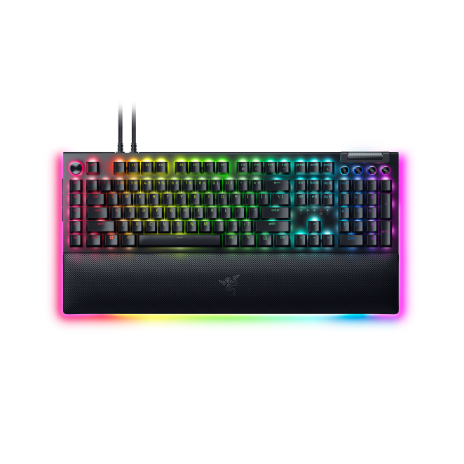 Razer BlackWidow V4 Pro teclado Juego USB QWERTY Internacional de EE.UU. Negro