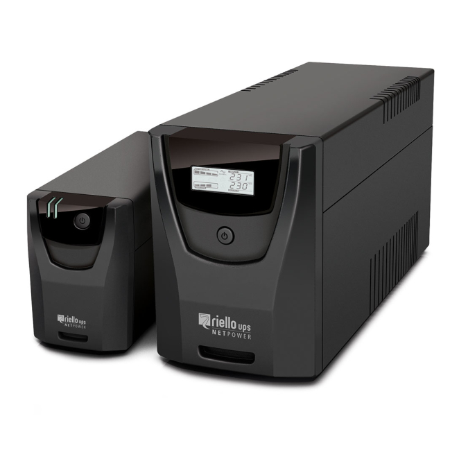 Riello Net Power sistema de alimentación ininterrumpida (UPS) Línea interactiva 0,6 kVA 360 W 4 salidas AC