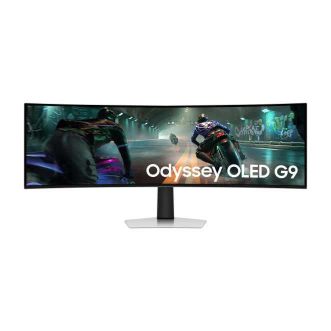 Samsung G91SD pantalla para PC 124,5 cm (49″) 5120 x 1440 Pixeles Dual QHD OLED Plata