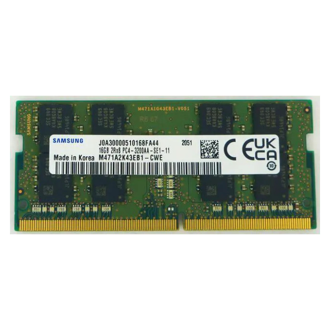 Samsung M471A2K43EB1-CWE 16GB DDR4 3200MHz PC4-25600 SODIMM módulo de memoria 1 x 16 GB 3200 MT/s