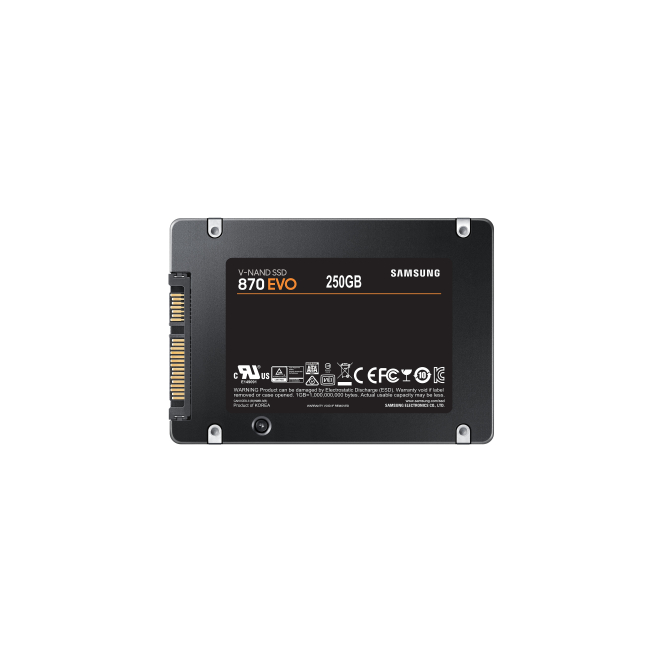 Samsung 870 EVO 250 GB 2.5″ Serial ATA III V-NAND