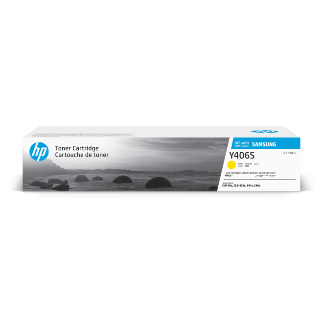Samsung Cartucho de Tóner Original HP CLT-Y406S amarillo