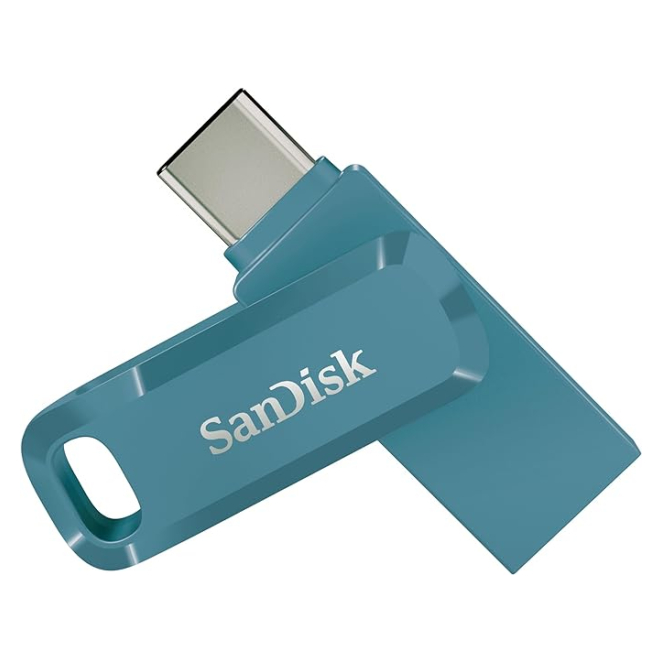 SanDisk Ultra Dual Drive Go USB 64GB unidad flash USB USB Type-A / USB Type-C 3.2 Gen 1 (3.1 Gen 1) Azul