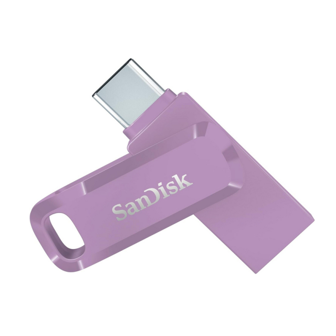 SanDisk Ultra Dual Drive Go USB 128GB unidad flash USB USB Type-A / USB Type-C 3.2 Gen 1 (3.1 Gen 1) Lavanda