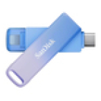 SanDisk Creator Phone Drive unidad flash USB 128 GB USB Type-C / Lightning 3.2 Gen 1 (3.1 Gen 1) Azul, Lila