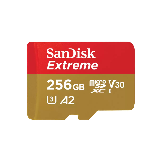 SanDisk Extreme 256 GB MicroSDXC UHS-I Clase 10