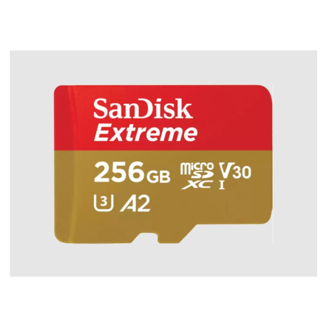SanDisk Extreme 256 GB MicroSDXC UHS-I Clase 3