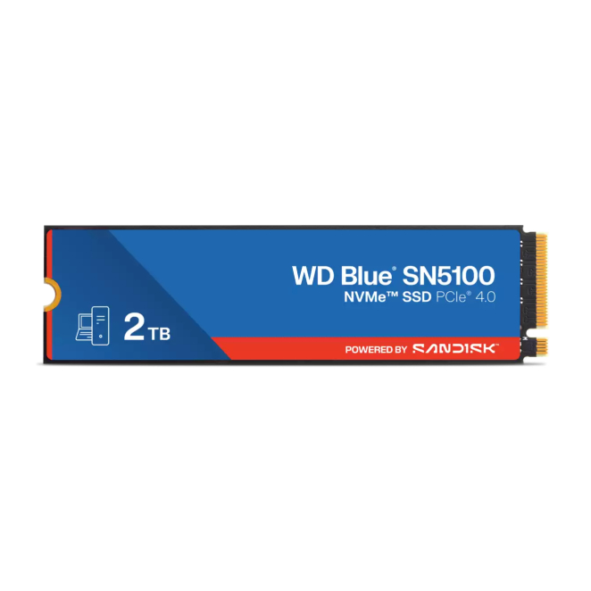 SanDisk WD Blue SN5100 2 TB M.2 PCI Express 4.0 NVMe QLC 3D NAND