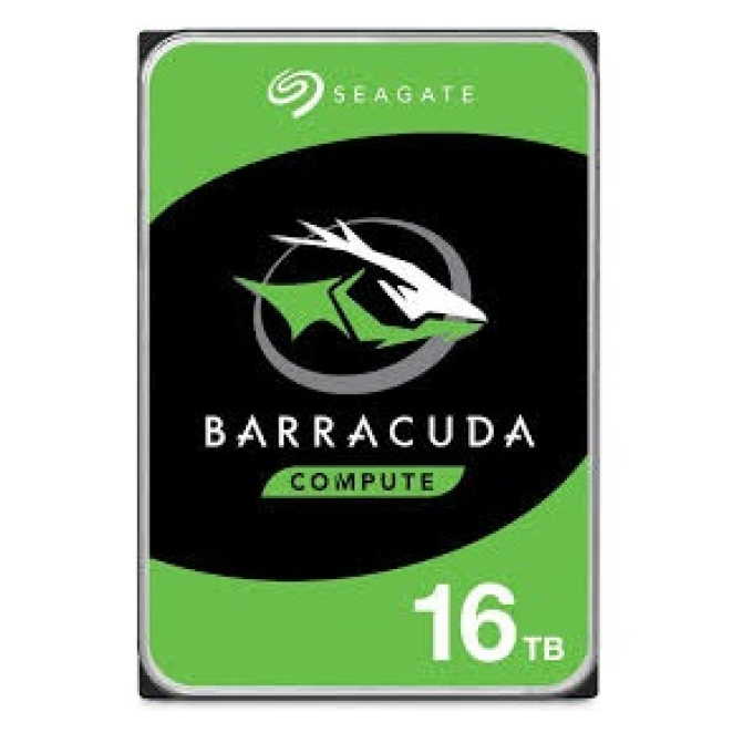Seagate Barracuda 16TB disco duro interno 7200 RPM 512 MB 3.5″ SATA
