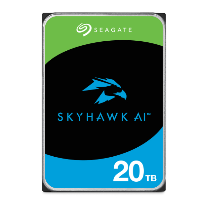 Seagate SkyHawk AI disco duro interno 20 TB 7200 RPM 512 MB 3.5″ Serial ATA III