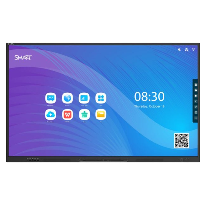 SMART Technologies GX175-V3 pantalla de señalización Panel plano interactivo 190,5 cm (75″) LED Wifi 400 cd / m² 4K Ultra HD Negro Pantalla táctil Android 11