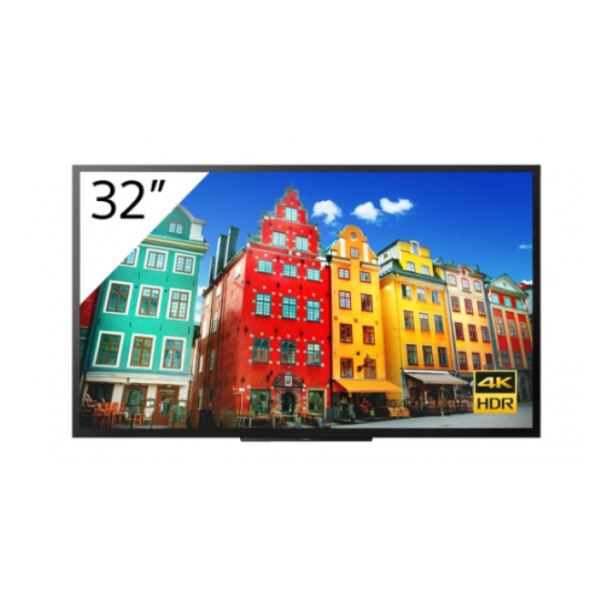 Sony FW-32BZ30J1 pantalla de señalización Pantalla plana para señalización digital 81,3 cm (32″) LCD Wifi 300 cd / m² 4K Ultra HD Negro Procesador incorporado