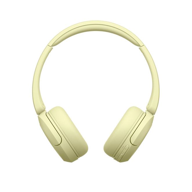 auriculares Sony WHCH520Y conectados a un dispositivo móvil