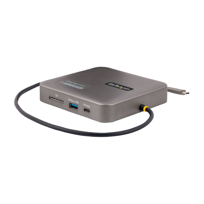 StarTech.com Docking Station USB C - USB Tipo C - HDMI Doble de 4K 60Hz compatible con MacBook Pro (M1/M2/M3/M4) y Windows - Hub Ladrón USB-A/USB-C de 10Gbps - PD de 100W - GbE - SD - Cable 56cm