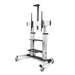 StarTech.com Carrito Soporte Móvil con Ruedas para TV de Pantalla Plana de 60 a 100 Pulgadas o 100kg - Soporte Rodante Ajustable en Altura para Televisor LCD
