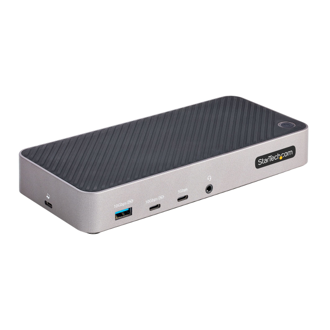 StarTech.com Docking Station USB-C para 3 Monitores - Dock USB C Triple HDMI/DP de 4K - 5x Hub USB - GbE - PD 100W - Replicador de Puertos - Compatible Thunderbolt 3/4