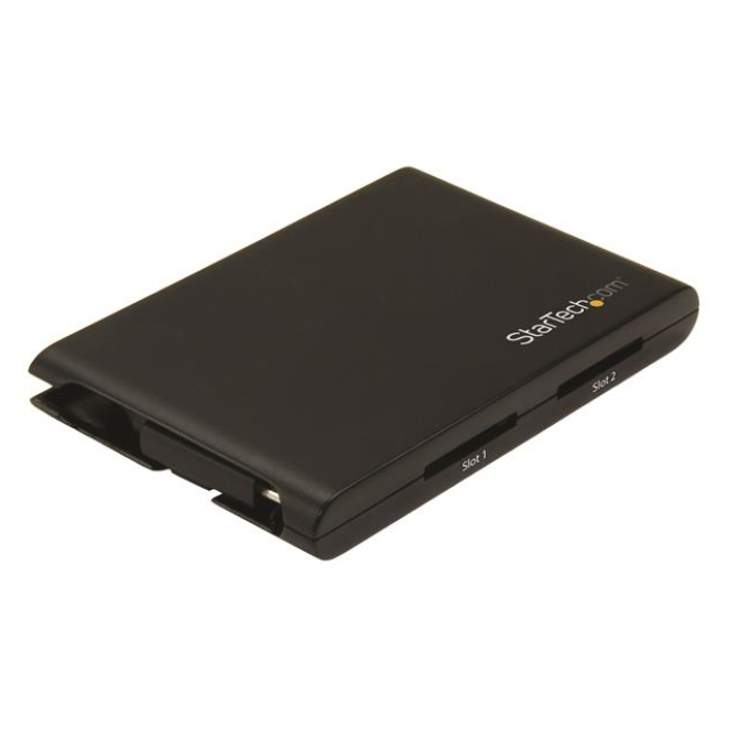 StarTech.com Lector/Escritor de Tarjetas de Memoria SD con 2 Ranuras - USB 3.0 con Puerto USB-C - SD 4.0, UHS II