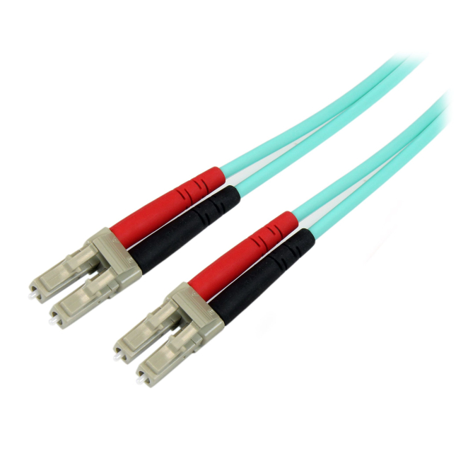 StarTech.com Cable de 10m de Fibra Óptica Multimodo OM3 LC a LC UPC - Full Duplex 50/125µm - para Redes de 100G - LOMMF/VCSEL - Pérdida Baja al Insertar <0.3dB - Cable LSZH