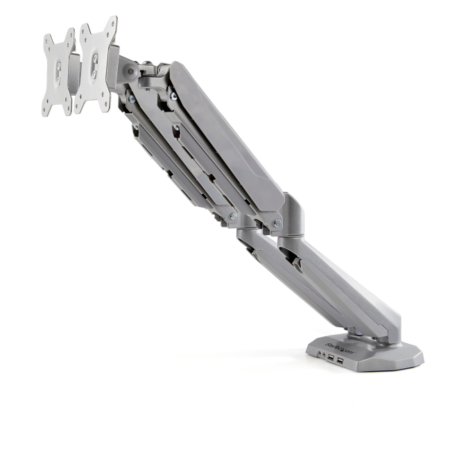StarTech.com Brazo de Soporte para 2 Monitores - para Pantallas VESA de 15 a 32IN con Hub USB de 2 Puertos