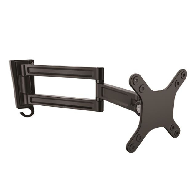 StarTech.com Soporte de pared de doble giro para monitor - Montura VESA para Pantallas de hasta 27 Pulgadas