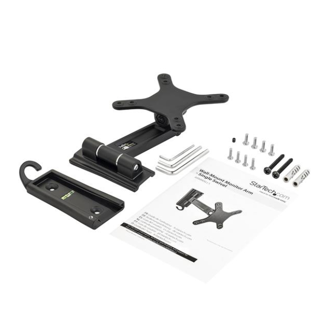 StarTech.com Soporte de pared de un solo giro con clip para cables