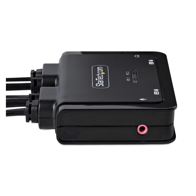 StarTech.com C2-H46-UAC-CBL-KVM interruptor KVM Negro configuración minimalista