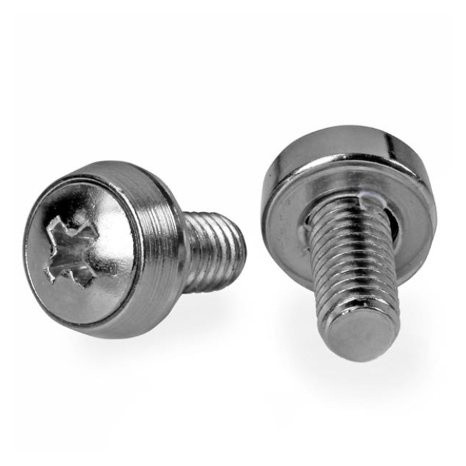 StarTech.com Paquete de 100 Tornillos de Montaje M6x12mm