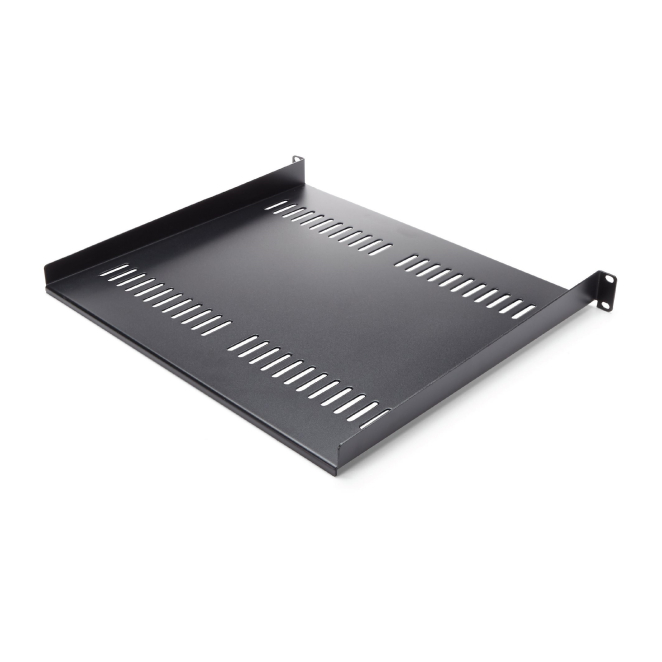 StarTech.com Bandeja Estante Ventilado de 1U para Armario Rack de Servidores de 19 Pulgadas - de 16 Pulgadas de Profundidad - de Acero de Servicio Pesado - con 20kg de Capacidad - Negro