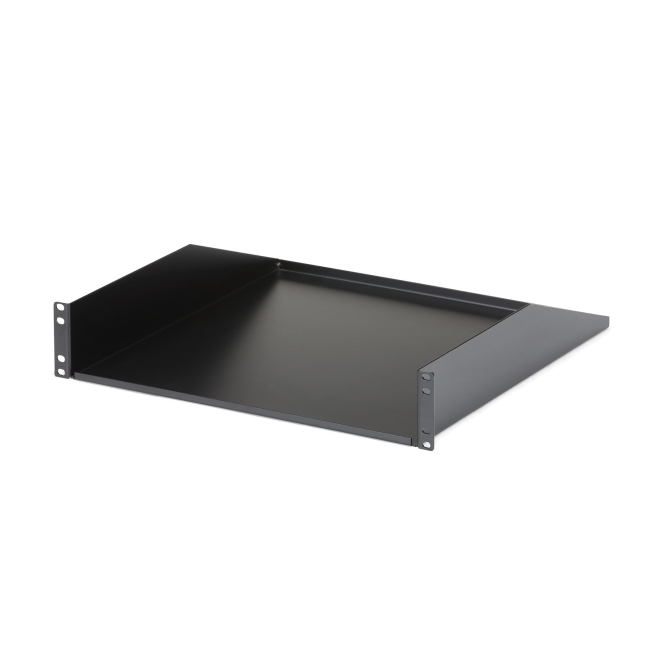 StarTech.com Estante Bandeja Cantilever 2U para Armario Rack de Servidores de 19 Pulgadas - Profundidad Fija de 18 Pulgadas (457,2mm) - 56kg de Carga - en Acero de Servicio Pesado - Negro