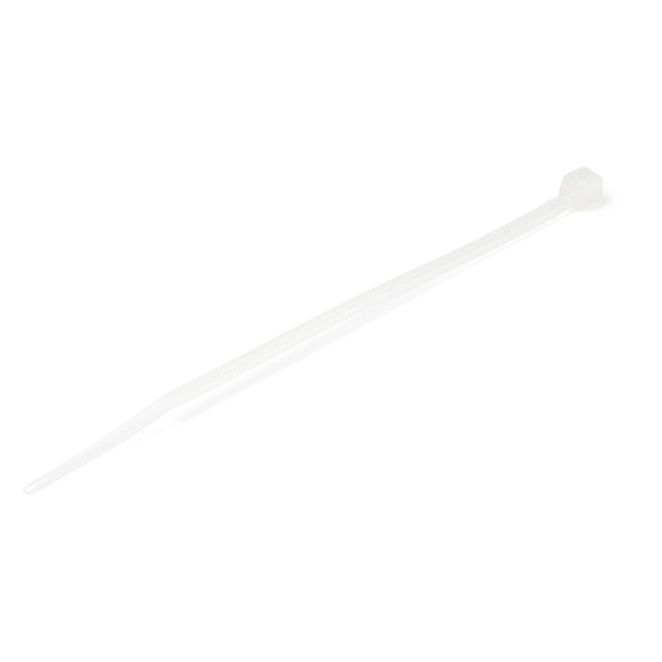 StarTech.com Bridas Ataduras de 10cm para Cables - Ancho 2mm, Diámetro del Haz 22mm, 8kg de Resistencia, Ataduras de Cremallera de Nylon Autobloqueantes, UL 94V-2, Paquete de 100 - Blanco