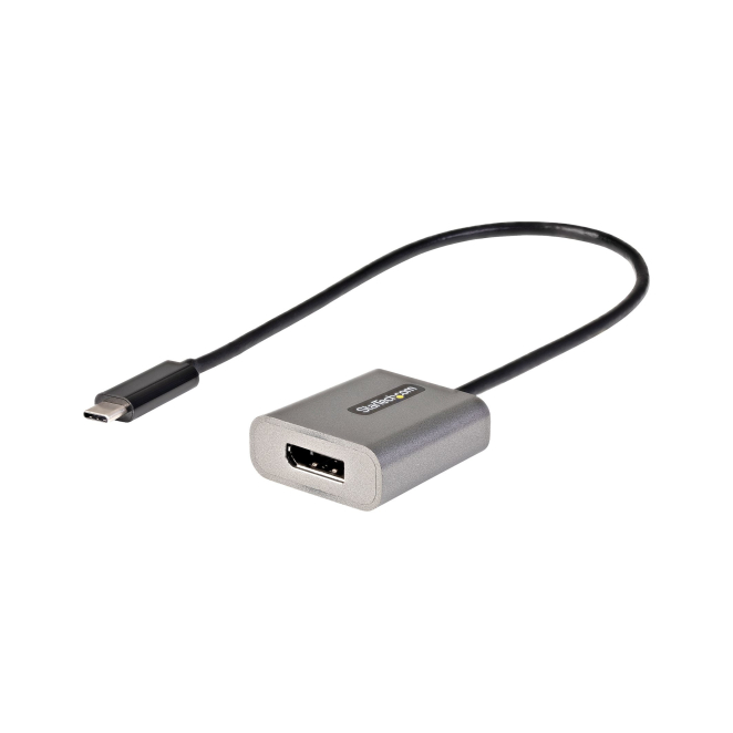 StarTech.com Adaptador USB C a DisplayPort - Conversor USB Tipo C a DisplayPort 1.4 de 8K/4K 60Hz - Convertidor de Vídeo Tipo Dongle USBC a DP para Monitor - Funciona con Thunderbolt 3 - Cable de 30cm