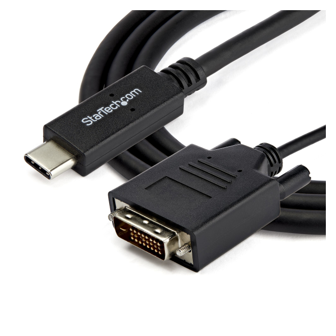 StarTech.com Cable de 1m USB-C a DVI - 1920 x 1200 - Negro, ideal para una gran variedad de aplicaciones tecnológicas