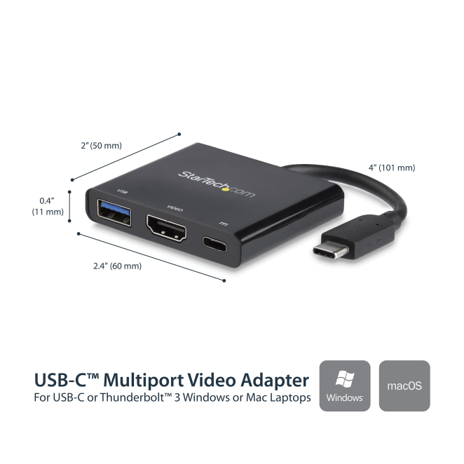adaptador multipuertos USB-C con HDMI