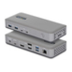 StarTech.com Docking Station USB-C de 3 Monitores DisplayPort/HDMI - 4K60Hz - Ethernet 1GbE - PD de 100W para Carga de Portátiles - Replicador de Puertos Multipantalla para Windows - Sin Controladores