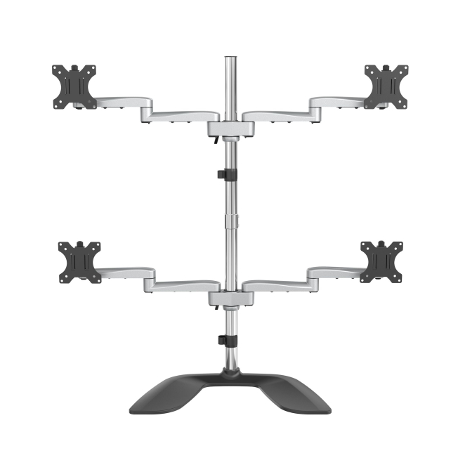 StarTech.com Base Soporte de Escritorio para 4 Monitores - Articulado - En Acero y Aluminio