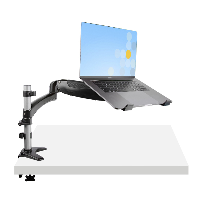 StarTech.com Brazo de Soporte de Sobremesa para Ordenador Portátil - Brazo Articulado para Portátil o para Monitor de 34 Pulgadas - Bracket de Montaje VESA para Portátil - Soporte Ergonómico Ajustable